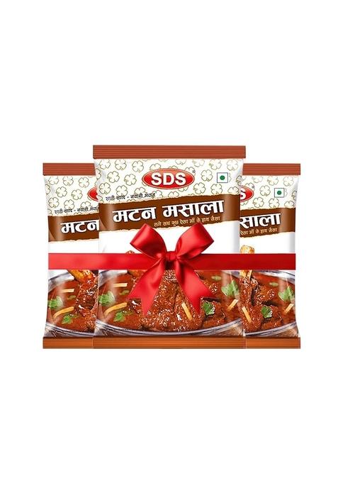 SDS Mutton Masala - 50g (Pack of 3) | Pure, Natural, No Preservatives Indian Spice Blend for Spicy Curry, Gravy & Fry Recipes Prepare Delicious Dishes at Home