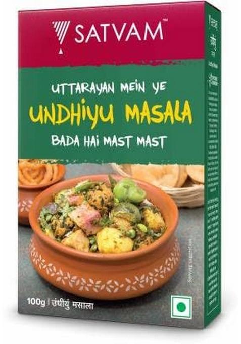 SATVAM Undhiyu Masala, 100g | Mix Sabji Masala Undhiya Easy to Cook Hygienically Packed No Preservatives