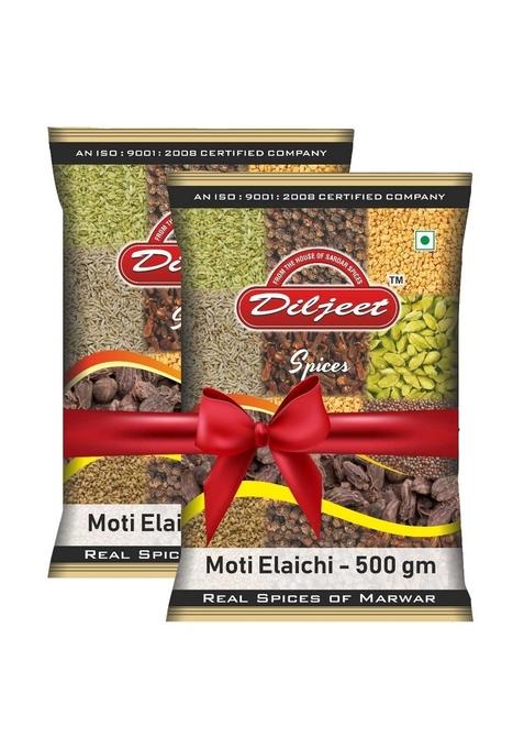 Diljeet SPICES 1Kg Black Cardamom|Badi Elaichi |Moti (500Gm *2)