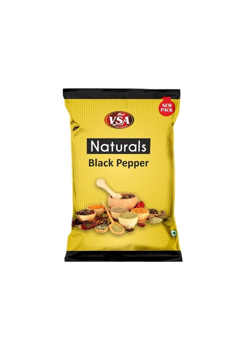 VSA NATURALS Black Pepper Whole (Kali Mirch) Golki 250GM
