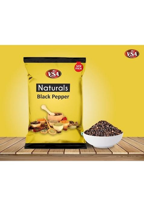 VSA NATURALS Black Pepper Whole (Kali Mirch) Golki 250GM