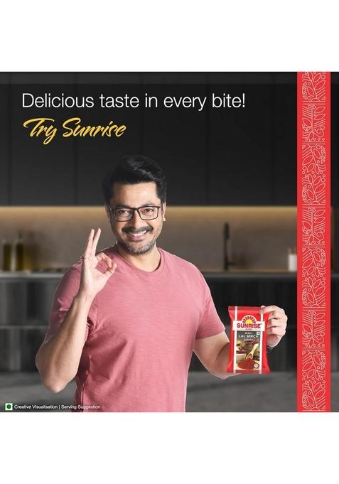 Sunrise Pure Red Chilli Spice Powder Pouch, 100 g