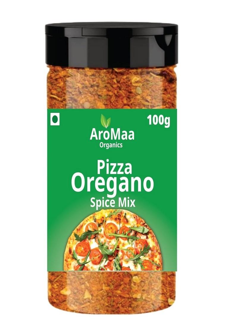 Aromaa Organics Chilli Flakes 100g and Pizza Oregano Spice Mix Combo (Pack of 2) | Italian Cuisine Herbs Spices Flakes/Leavesdf