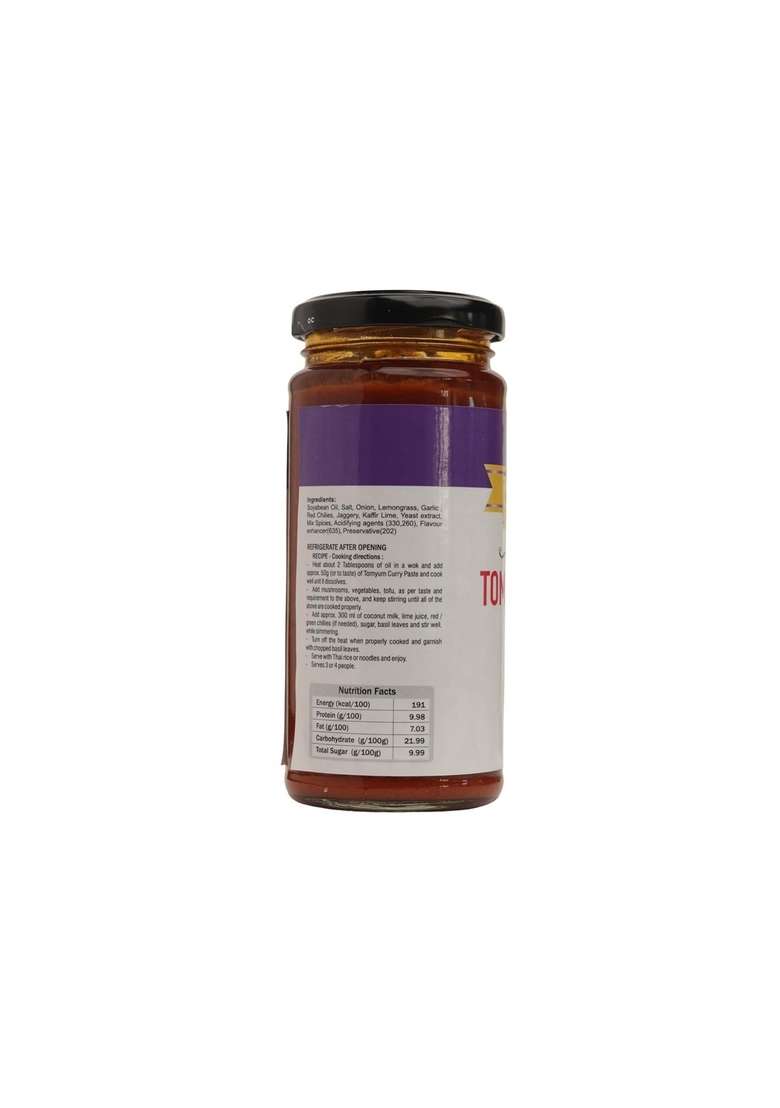 SOMCHAI Tomyum Paste Use As Ingredient Or Condiment For meals | Spicy & Tasty Paste| Vegetarian (Pack of 1, 250gm) - Indya