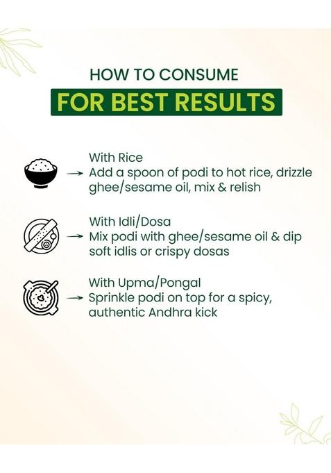 Farm Veda Andhra Gunpowder | Authentic Spicy Chutney Podi Ready to Eat Idli & Dosa Spice Mix 100g (Pack of 2)