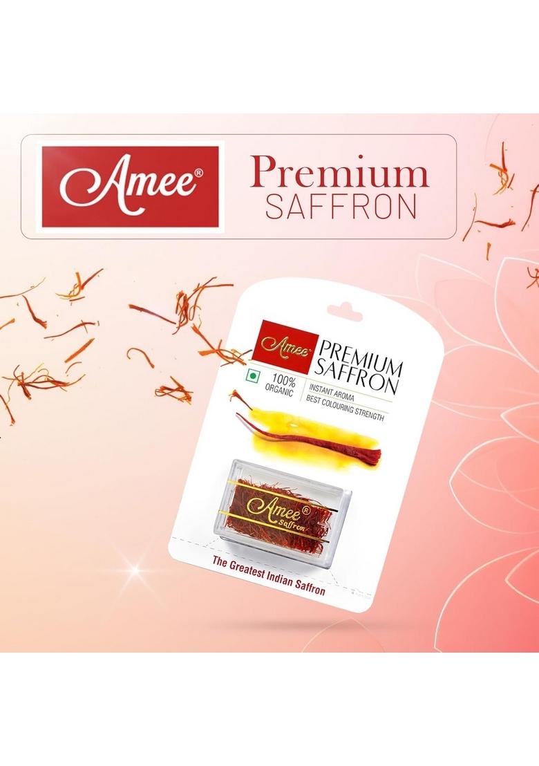 Amee Pure Kashmiri Kesar Saffron Original (2gm) Use for Pregnant Women, Sweets & Milk (2 Gram Saffron)
