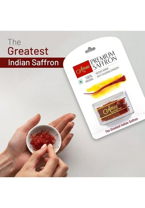 Amee Pure Kashmiri Kesar Saffron Original (2gm) Use for Pregnant Women, Sweets & Milk (2 Gram Saffron)