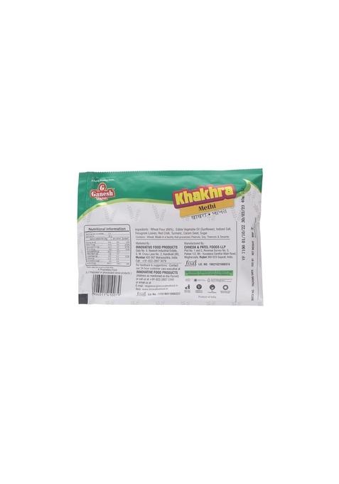 Ganesh Papad Fancy Bites Methi Khakhra 25 Gms Pack Of 5