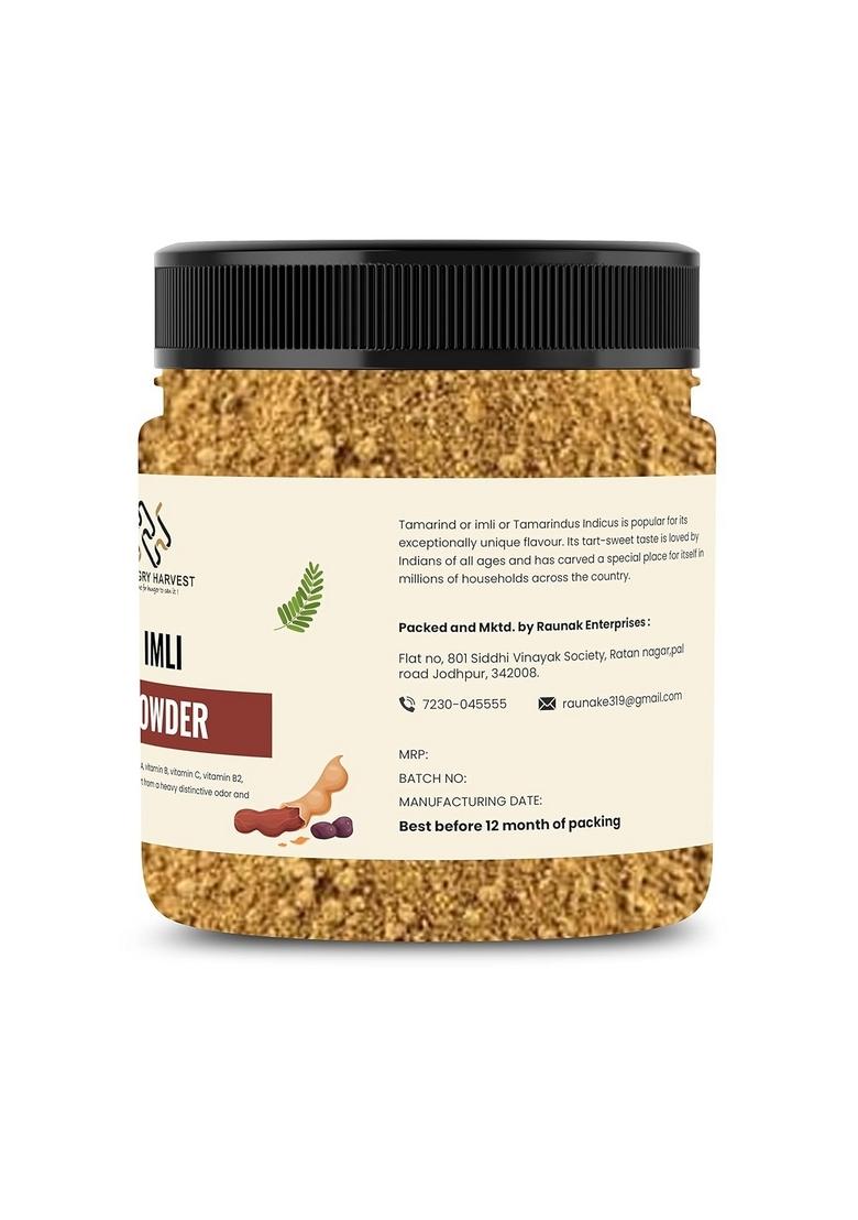 Hungry Harvest Dried Tamarind Powder | Dry Imli Chutney,Tangy, Hydrated and Delicious| Ready To Use [Jar Pack] (250 Grams (Pack of 1 250 Grams))