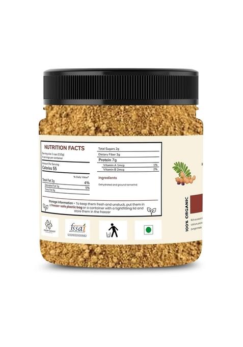 Hungry Harvest Dried Tamarind Powder | Dry Imli Chutney,Tangy, Hydrated and Delicious| Ready To Use [Jar Pack] (250 Grams (Pack of 1 250 Grams))