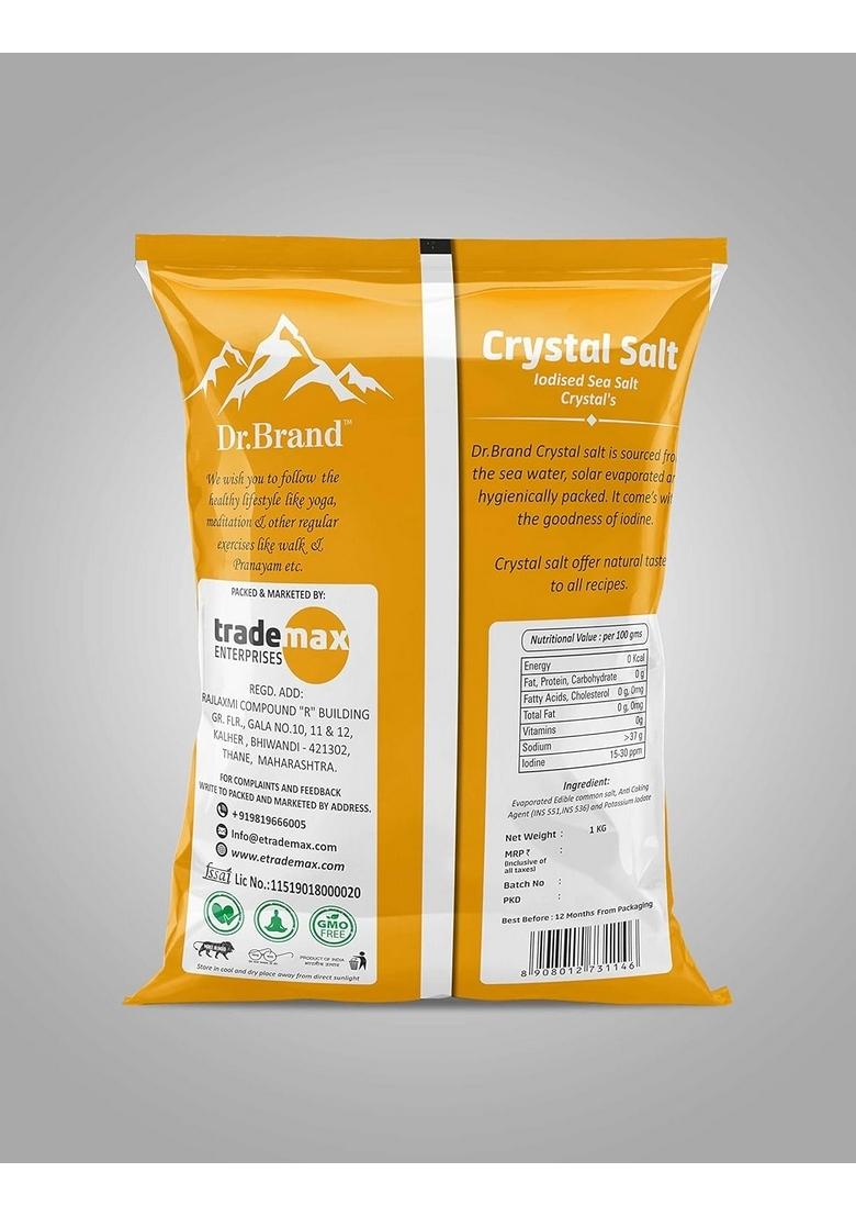 DR BRAND Crystal sea salt (natural iodine namak combo of 5 pack)
