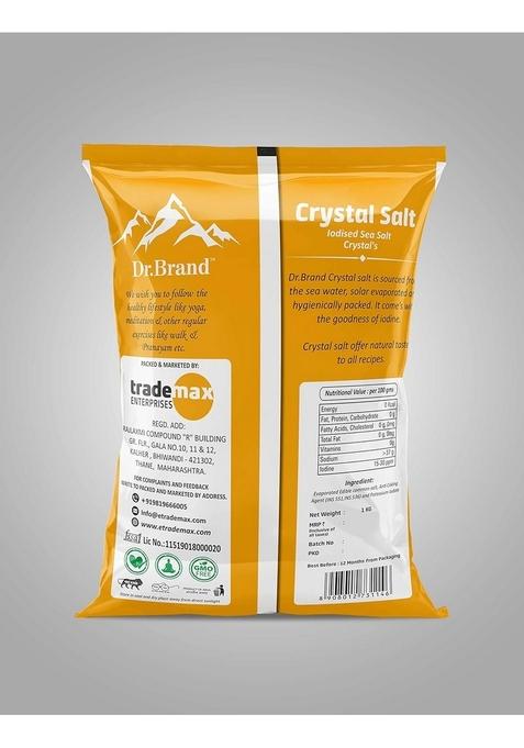 DR BRAND Crystal sea salt (natural iodine namak combo of 5 pack)