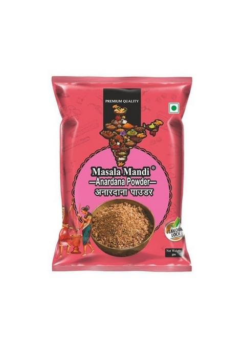 Masala Mandi Premium Anardana Powder 100g | 100% Natural & Pure Dried Pomegranate Seed Tangy Flavorful Spice for Chutneys, Curries North Indian Recipes