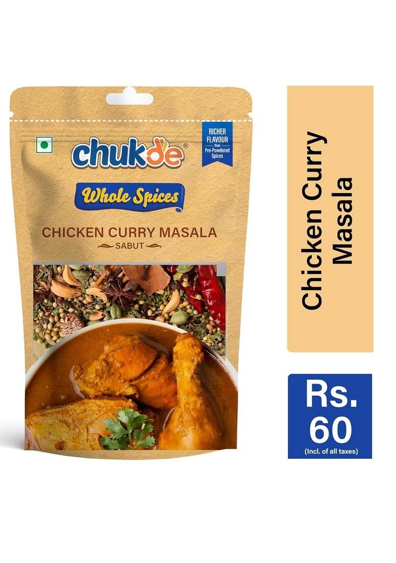 CHUKDE Chicken Masala, Whole Spices Blend For Chiken Curry, 150g, Pack of 50g x 3