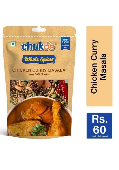 CHUKDE Chicken Masala, Whole Spices Blend For Chiken Curry, 150g, Pack of 50g x 3