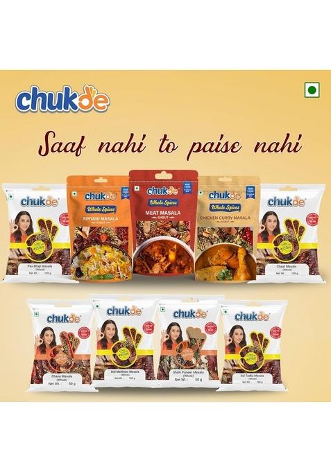 CHUKDE Chicken Masala, Whole Spices Blend For Chiken Curry, 150g, Pack of 50g x 3