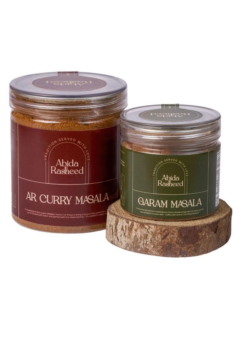 ABIDA RASHEED Rasheed's Combo of Curry Masala (250gm) and Garam (75gm)- Pack 2 Kerala Special Malabar