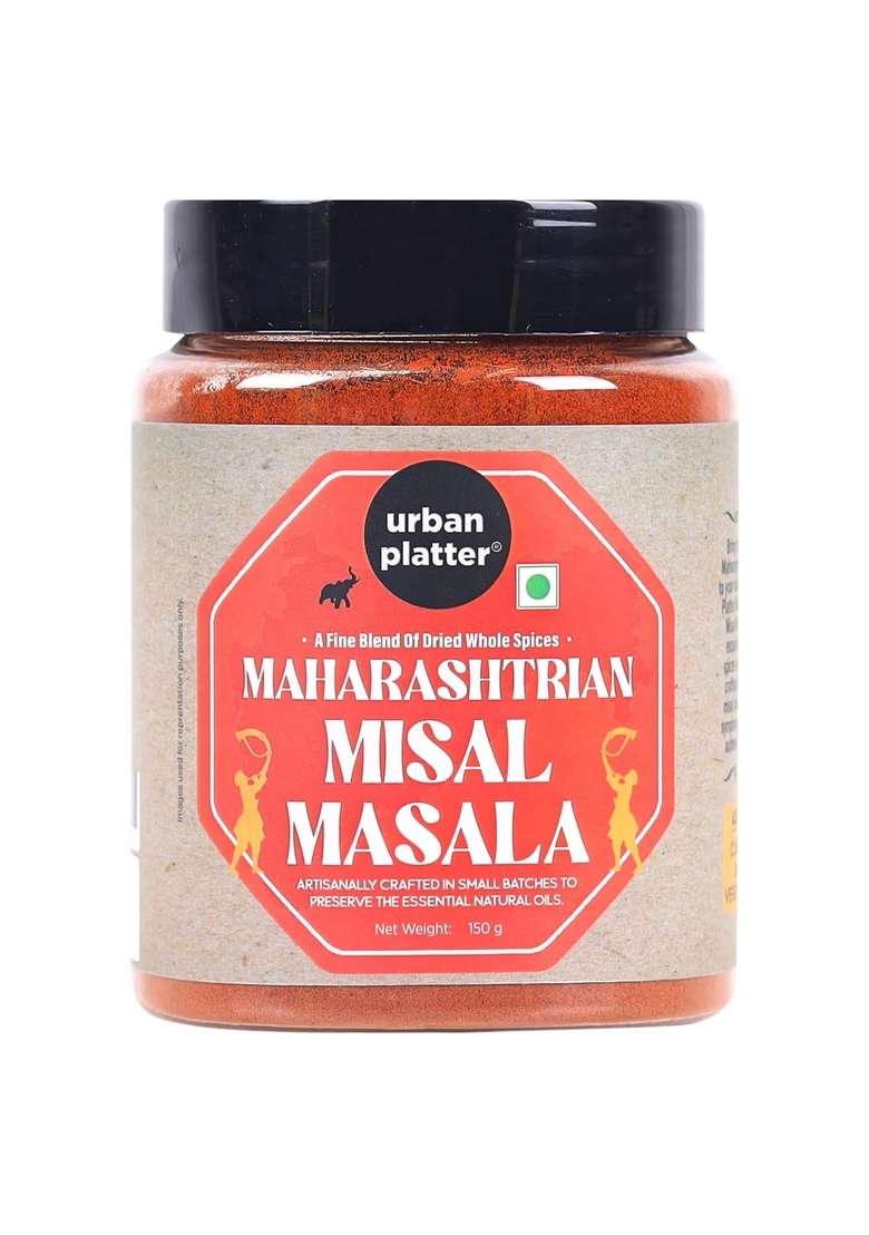 urban platter Maharashtrian Misal Masala, 150g (Signature Kolhapuri Blend | Fiery & Hearty Taste Onion Garlic-free Additive Preservative-free) - Indya