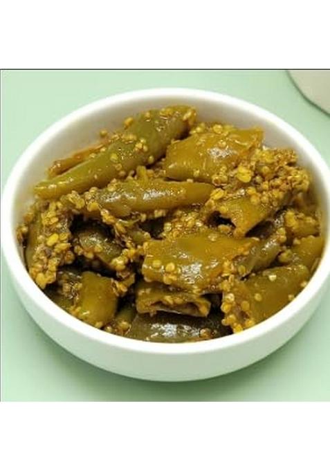RAJASTHAN DESI FOOD CART BAZAAR Rajasthani Home Made Athana Mirch Pickle, Chilli Pickle