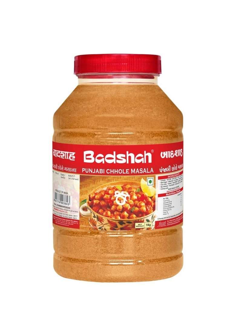 Badshah Punjabi Chhole Masala Powder | Blended Spice Mix for Healthy Delicious & Flavourful Cooking Easy to Cook Hygienically Packed No Preservatives Pack of 1 Kg - Indya