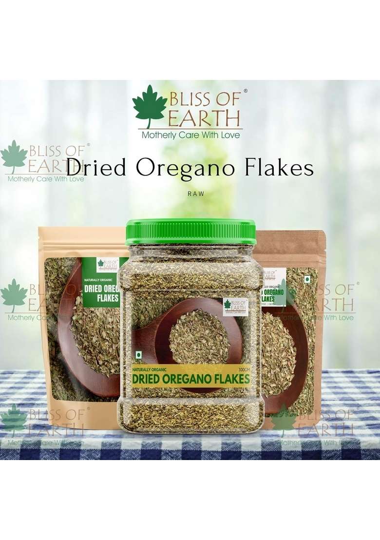 BLISS OF EARTH 1Kg Naturally Organic Dried Oregano Flakes For Seasoning On Pizza & Pasta - Indya