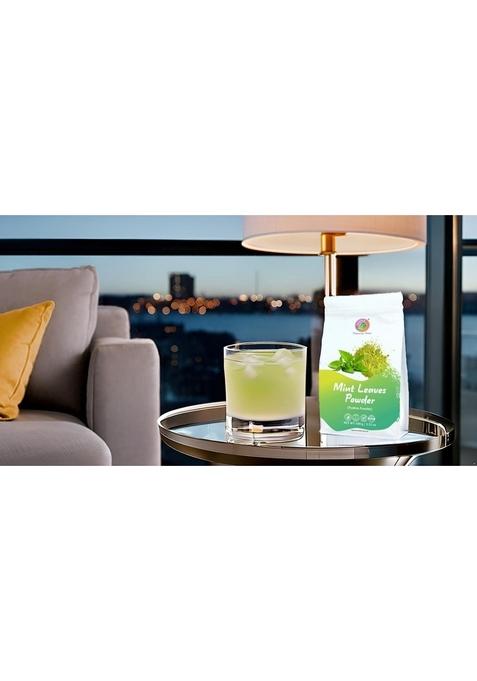 SAIPRO Nature our Future Mint Leaves Powder 100 gm, Natural Dry Pudina For beverages, mocktail, vegetables, fruit salads, grain salads | No Artificial Flavours, Colours, Mentha Powder| Leaf Powder, All Purpose Seasoning, Vegan, Gluten Free