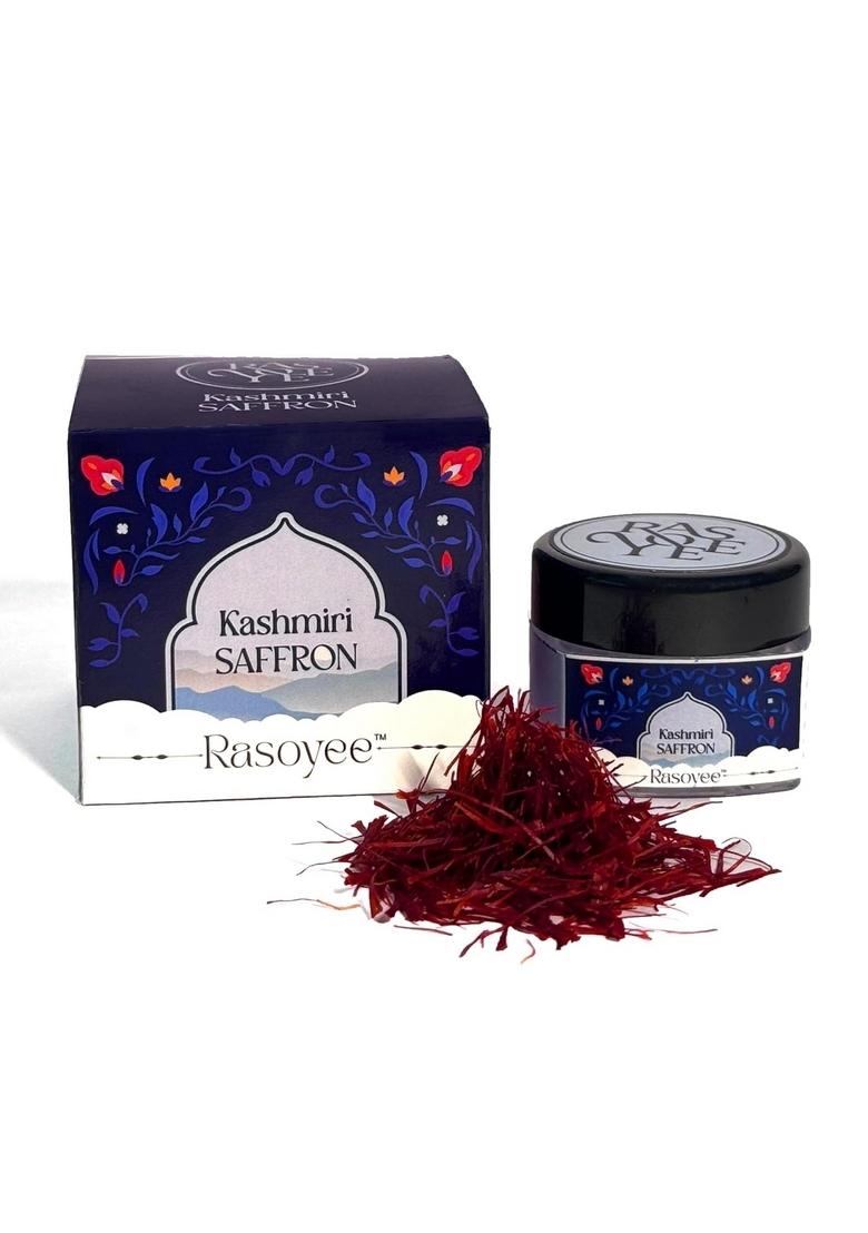 Rasoyee Kashmiri Saffron | Pure & Authentic A+++ Grade Threads For Cooking Wellness 100% Natural Hand Harvested Premium Kesar From Kashmir