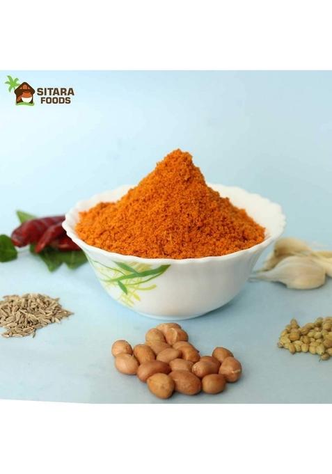 SITARA FOODS Palli Karam Podi Ground Nut Powder Homemade Andhra Style Hot