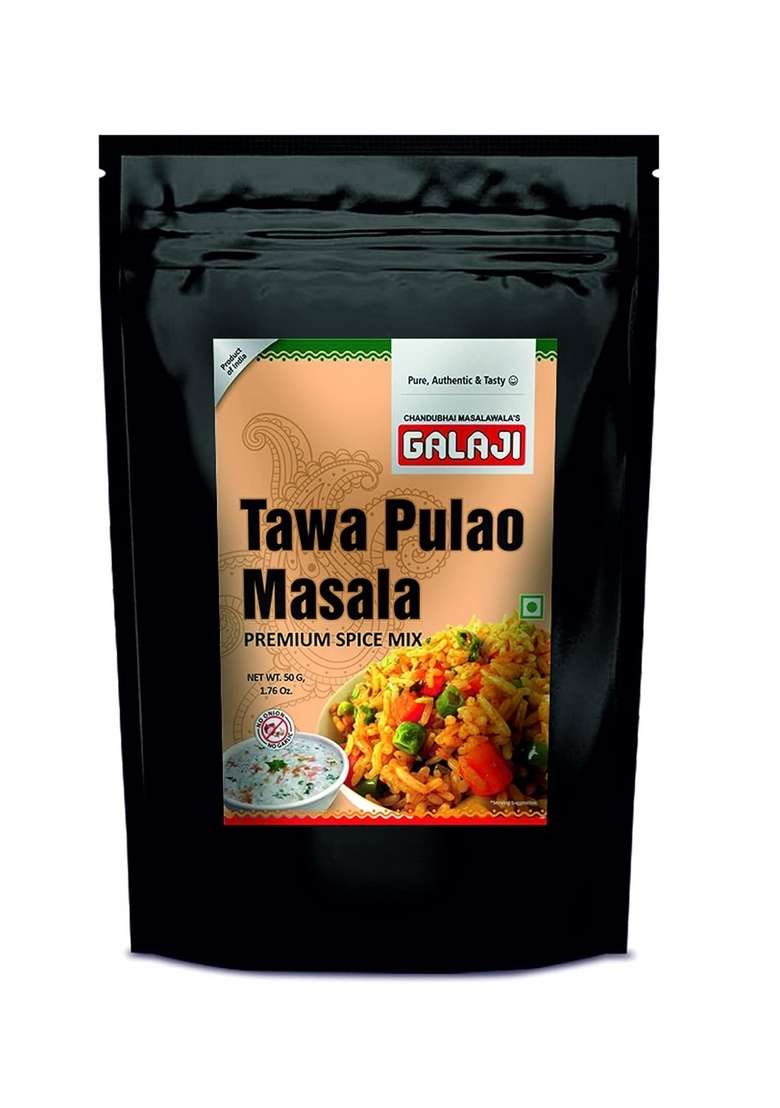 GALAJI Tawa Pulao Masala 50 Grams Homemade Powdered | for Healthy Cooking Ready to Cook All Seasonings Spices Pure & Hygiene Spice Mix - Indya