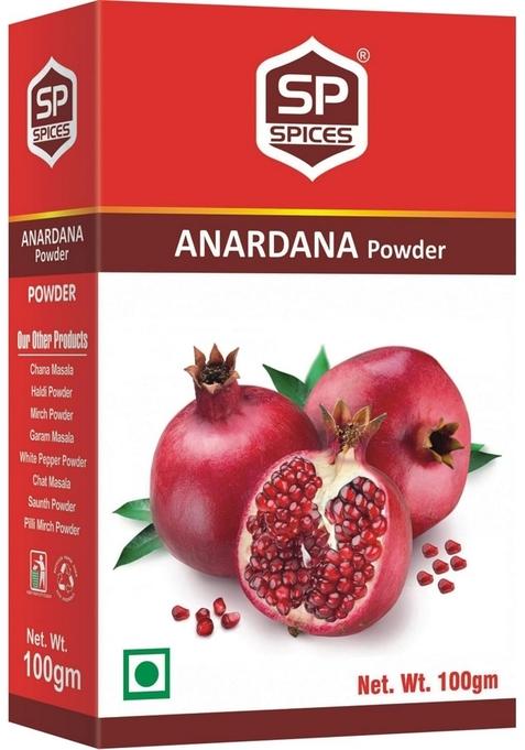 SP SPICES 200 gm Pouch - Swarn Paras Pure Anardana Powder Natural Organic Dried Pomegranate Seed Rich Flavor & Aroma