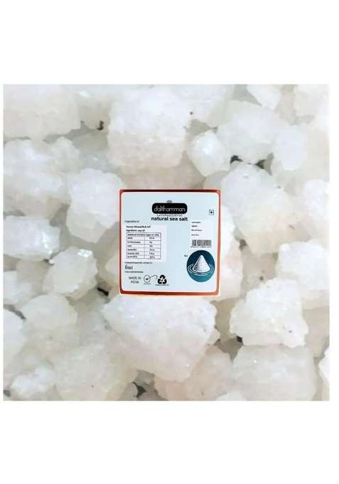 Dalthamman Crystal White Sea Salt 450g Non Refinded Natural Pure Organic Namak from Pristine Ocean Waters Used For Cooking Seasoning, Baking And Rich in Minerals