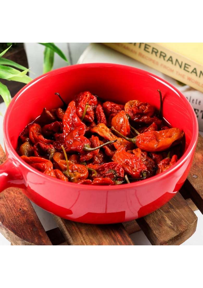urban platter Assamese Bhut Jolokia Whole Chilli Peppers in Vinegar, 180g - Indya