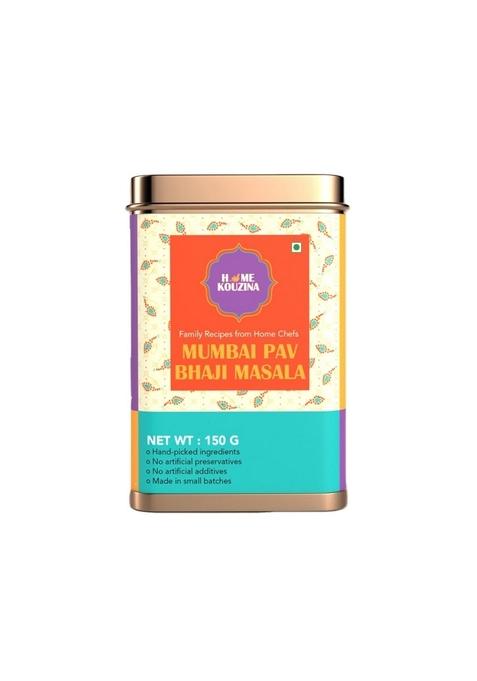 HOME KOUZINA Pav Bhaji Masala - 150g | Perfect for Authentic Recipe| No Artificial Additives Made in Small Batches 100% Natural Ingredients| Premium Tin Pack