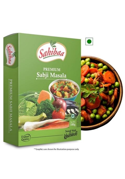 Sahibaa SABJI MASALA POWDER (Pack of 2) | 100 g Each & Spices No Preservatives Artificial Color - for Delicious Flavourful Cooking