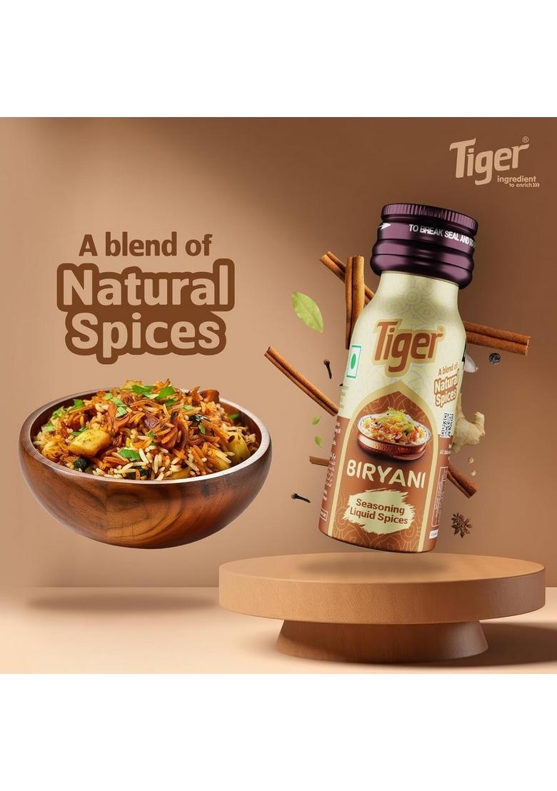TIGER All Curry Masala | Biryani Barbeque Smoky Tandoori Tikka Essence Seasoning Liquid Spices