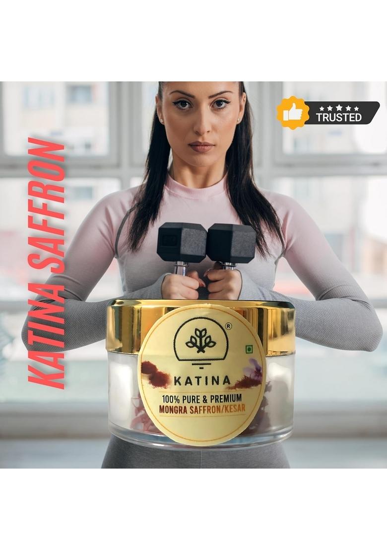 KATINA Saffron Original 0.25G | Pure Kashmiri Mongra Kesar Organic for Cooking, Pooja, Beauty & Health Fresh Rich Aroma Flavor Jafran Pregnant women, Face, 100% Natural Grade A1+++ Saffron/Kumkuma puvvu/Kungumapoo/Kesar