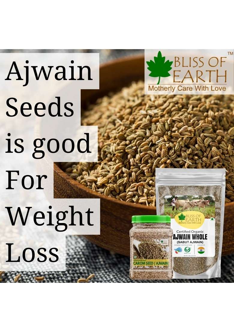 BLISS OF EARTH 400gm Certified Organic Carom Seed - Indya