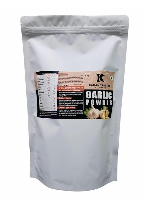 KAHAN TRADERS Garlic Powder 1 Kg | Dry 100% Pure Lehsun Ready To Use Farm Fresh Zero Added Colours, Fillers, Additives & Preservatives