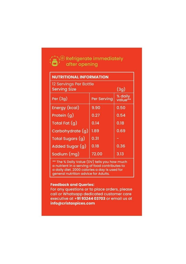 CRISTA Classic Italian Seasoning | Pizza & Pasta Vegan Fresh Flavourful Zero added Colours, Fillers, Additives Preservatives 40 gms