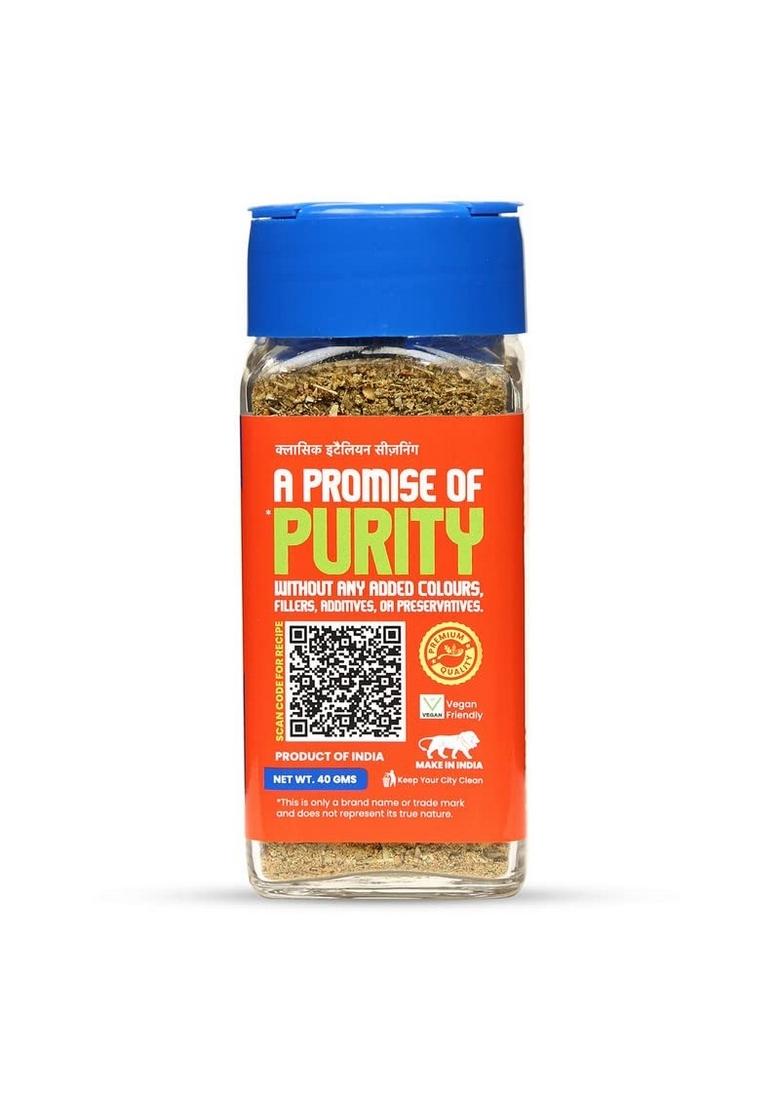 CRISTA Classic Italian Seasoning | Pizza & Pasta Vegan Fresh Flavourful Zero added Colours, Fillers, Additives Preservatives 40 gms