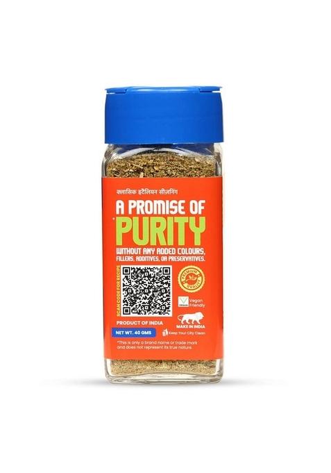 CRISTA Classic Italian Seasoning | Pizza & Pasta Vegan Fresh Flavourful Zero added Colours, Fillers, Additives Preservatives 40 gms