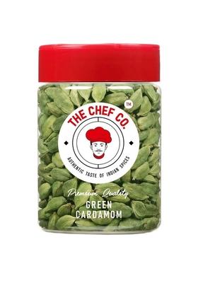 The Chef Co. Green Cardamom Whole (8mm) | Choti Elaichi Sabut Premium for Tea & Cooking 100g (Pack of 1)