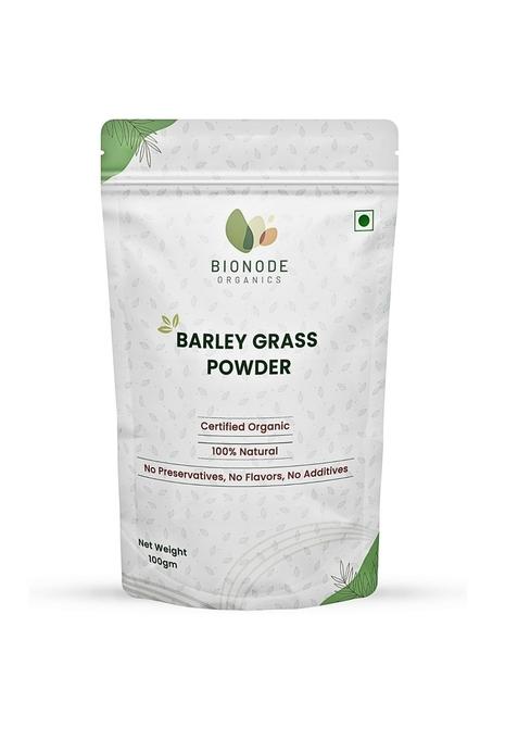 Bionode Organics Certified Organic Barley Grass Powder, 200gm | Powder for Face Green Juice Super Powder(100gm,each pack,pack of 2)