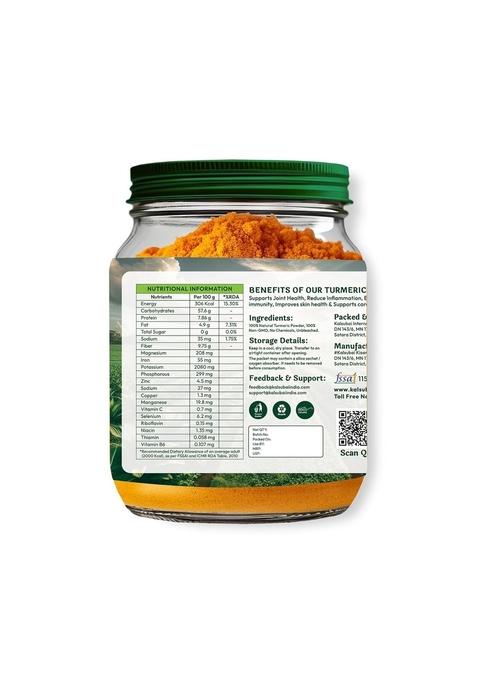 KALSUBAI PUREST Turmeric Powder | Pure Organic Natural, High Curcumin Ayurvedic Benefits Ideal for Cooking & Skincare (500gm)
