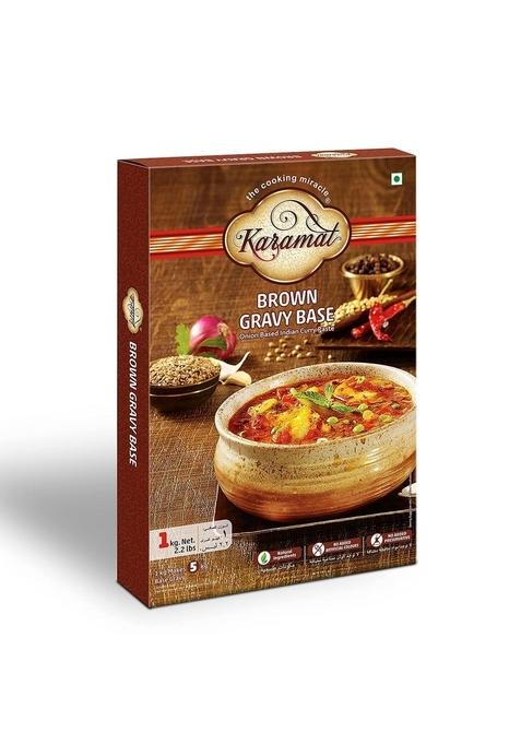 Karamat Brown Gravy Base (Veg, 1 Kg. Mix), Ready to Cook Paste, Instant Food Mix, Onion Based Indian Curry and Mughlai Delicacies, MYO