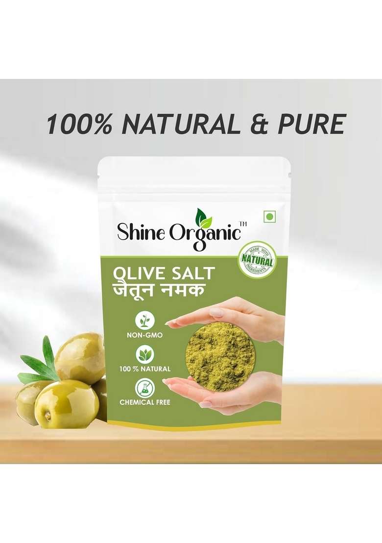 Shine Organic Zaitoon Ka Namak | Olive Salt Jaitoon - (100 gm) - Indya