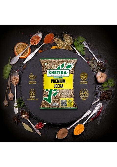 KHETIKA Naturale Premium Jeera | Whole Cumin Seeds 500gm