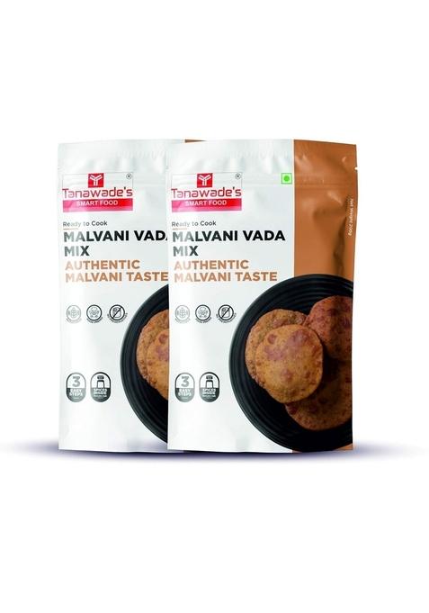 Tanawade’s Smart Food Instant Malvani Vada Mix – Pack of 2 • Ready‑to‑Cook Konkan‑Style Rice Fritters No Preservatives 5–7 min Prep Hand‑Picked Flavours
