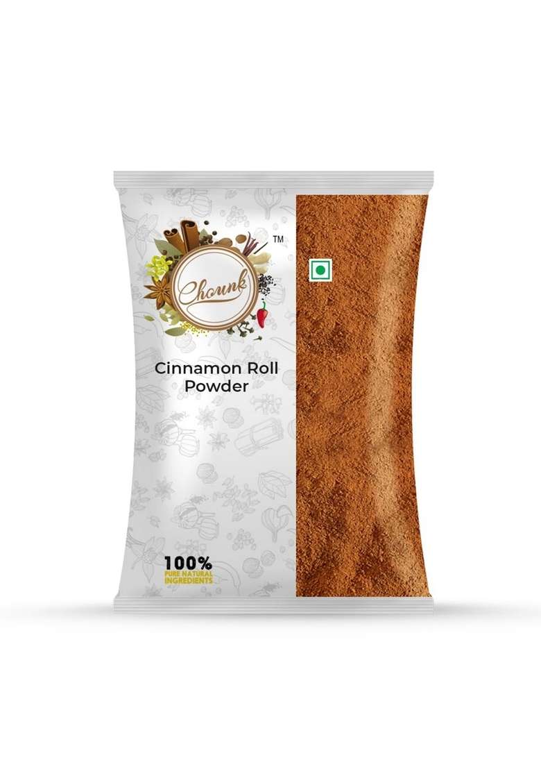 Chounk Cinnamon Roll Powder | Pure and Natural Masala Organic Dalchini with No Preservative Used in flavorful Cooking, Tea & Baking Cinamon 200gm - Indya