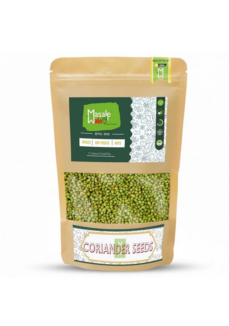 TheMasalewale 200gm Coriander Seeds Whole|Khada Dhaniya/Sabut Dhaniya Deshi|Sundried Sortex Cleaned Rich In Essential Oil|Natural Green|No Added Flavours And Colour|100% Natural